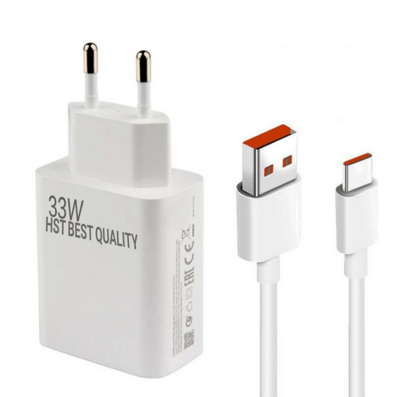 شارژر  اچ اس تی 33 وات مدلHST333 به همراه کابل تبدیل USB-C به USB