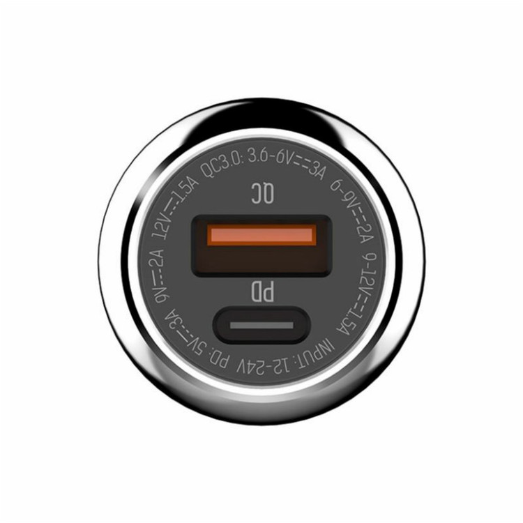 شارژر فندکی الدینیو مدل C1 به همراه کابل تبدیل USB-C