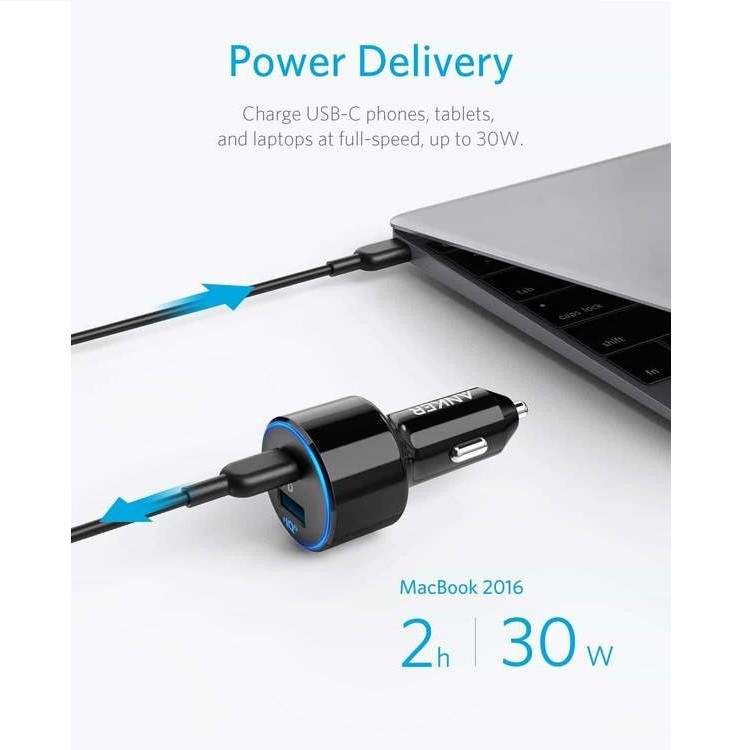 شارژر فندکی انکر مدل A2229 PowerDrive Speed plus 2