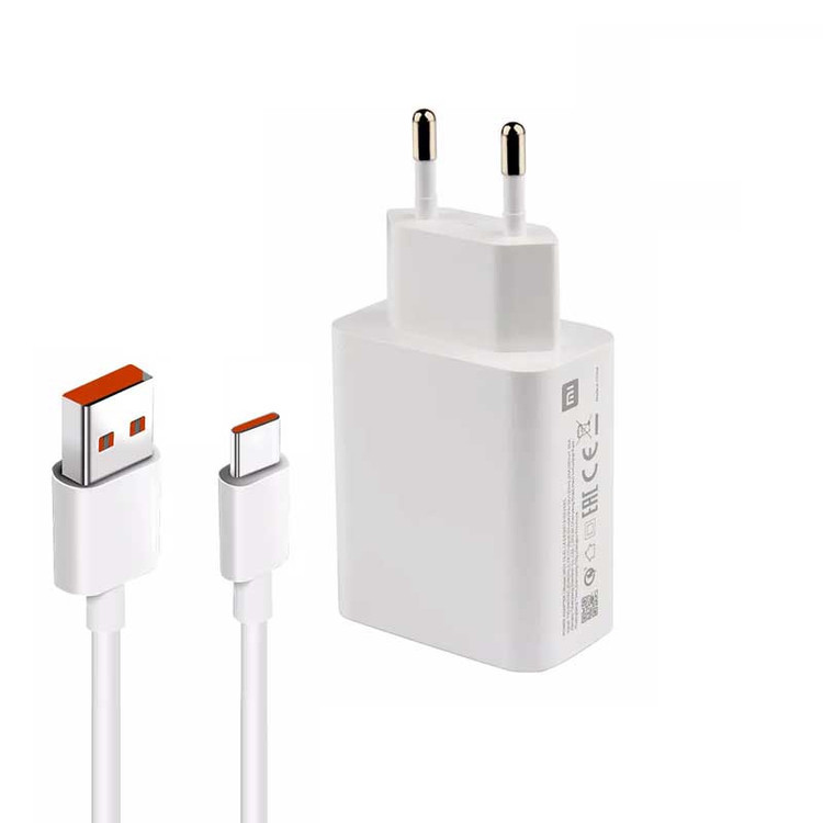 شارژر دیواری شیائومی مدل note 11 به همراه کابل تبدیل USB-C