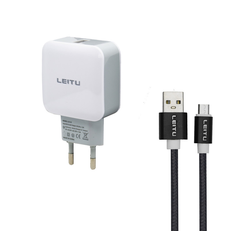 شارژر دیواری لیتو مدل HL - 15 به همراه کابل تبدیل MICRO USB