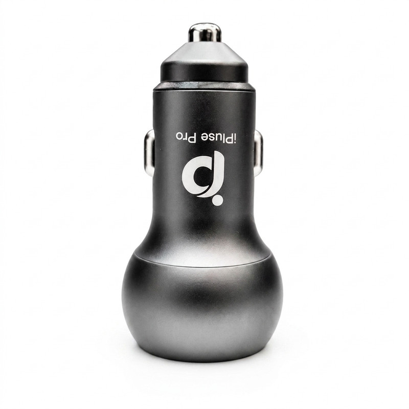 شارژر فندکی 45 وات 2 پورت آی پلاس مدل ip-70