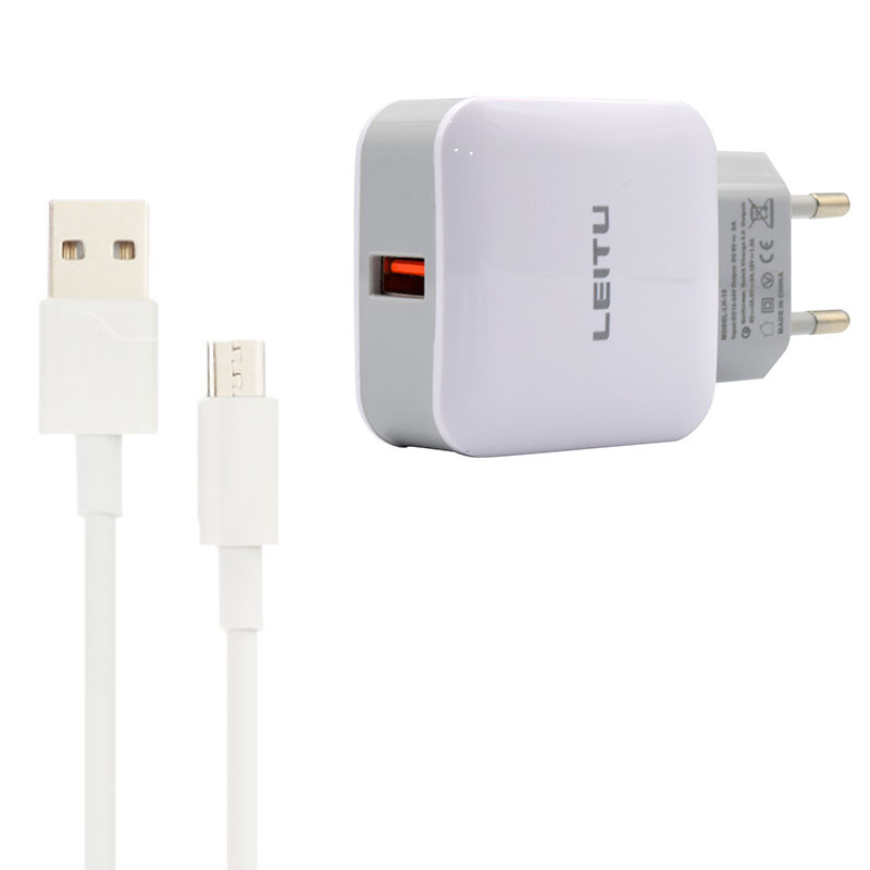شارژر دیواری لیتو مدل LH - 15 به همراه کابل تبدیل MicroUSB