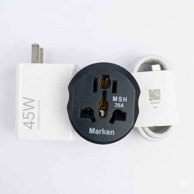 شارژر دیواری 45 وات مدل MDY-17-EE همراه کابل تبدیل USB به USB-C