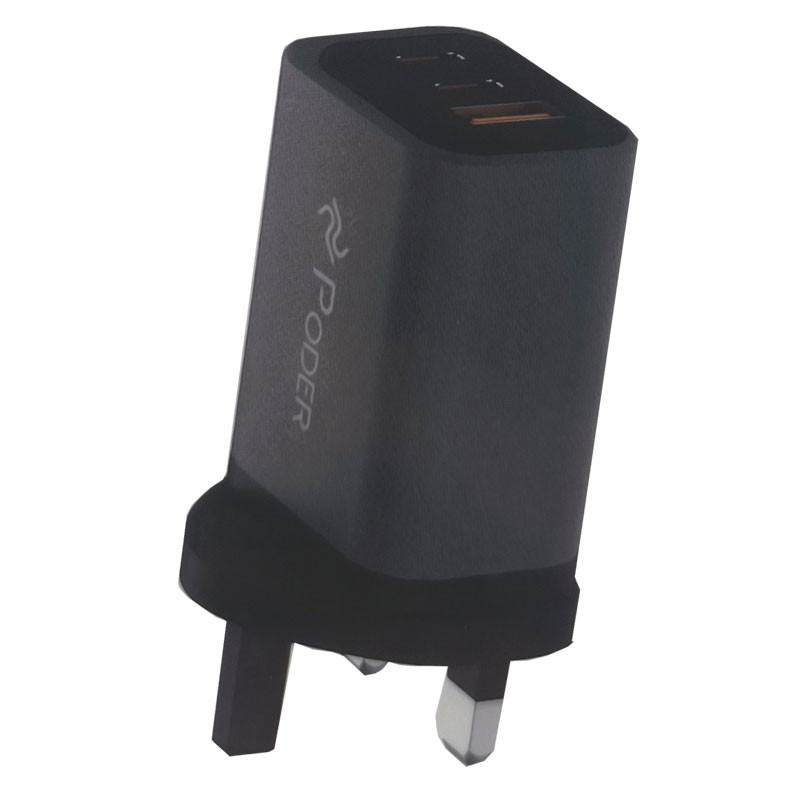 شارژر دیواری 67 وات 3 پورت پودر مدل PD-167
