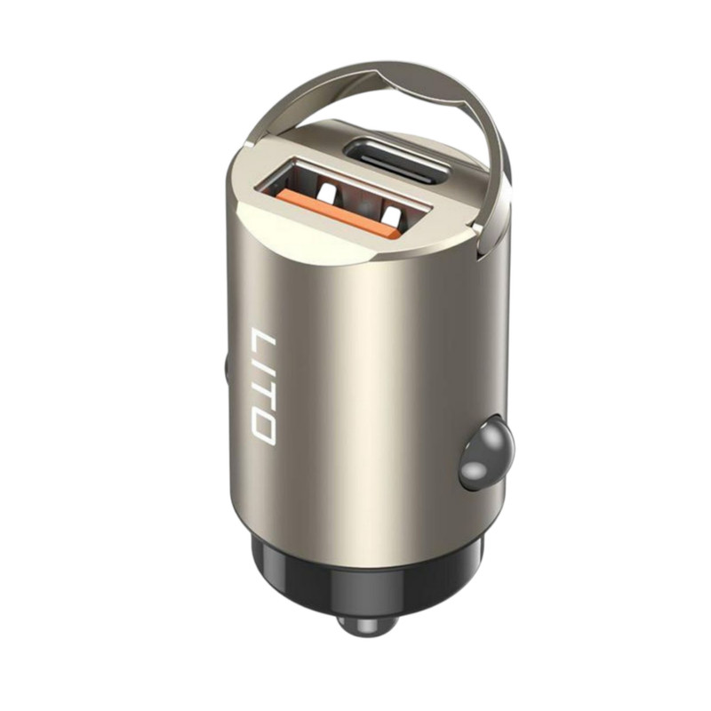 شارژر فندکی 30 وات 2 پورت لیتو مدل IN-C03