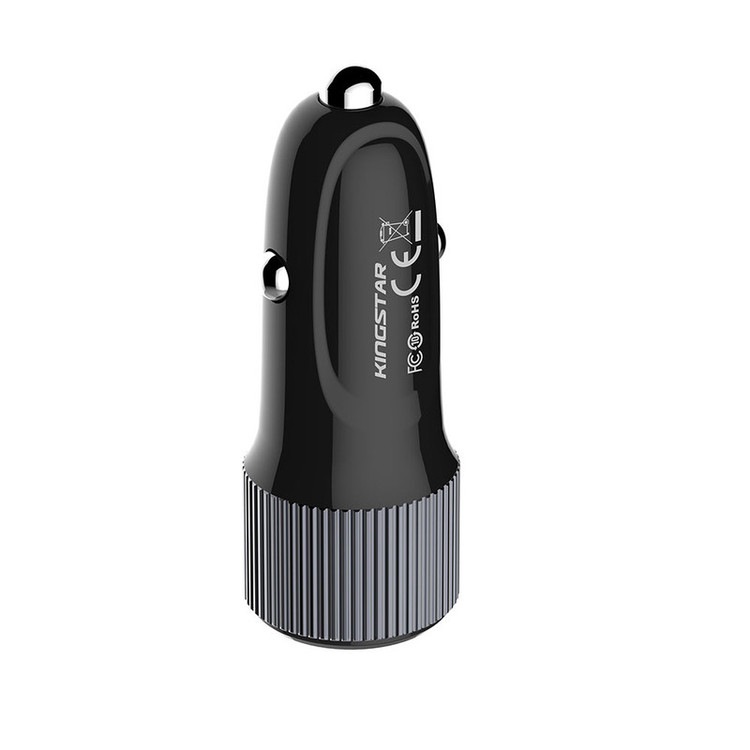 شارژر فندکی 38 وات کینگ استار مدل KC135i PD به همراه کابل USB-C به لایتنینگ