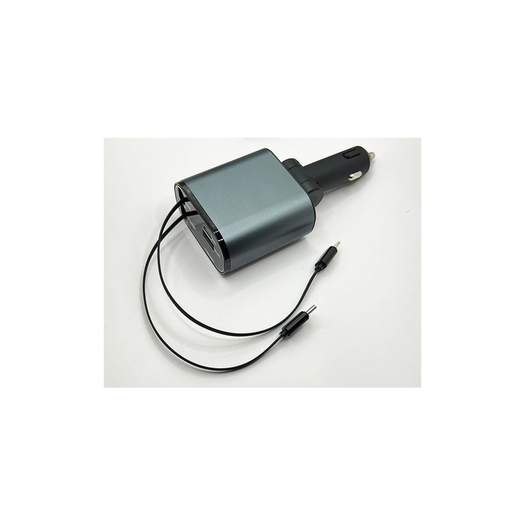 شارژر فندکی 60 وات مدل super60 به همراه کابل لایتنینگ / USB-C