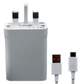 شارژر دیواری مدل MDY-11-EY 33Wfast به همراه کابل تبدیل USB-C