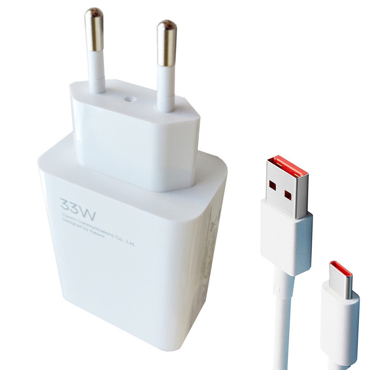شارژر دیواری شیائومی مدل Poco M4 به همراه تبدیل USB-C