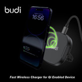 شارژر بیسیم 15 وات بودی مدل WL3800B به همراه کابل USB-C