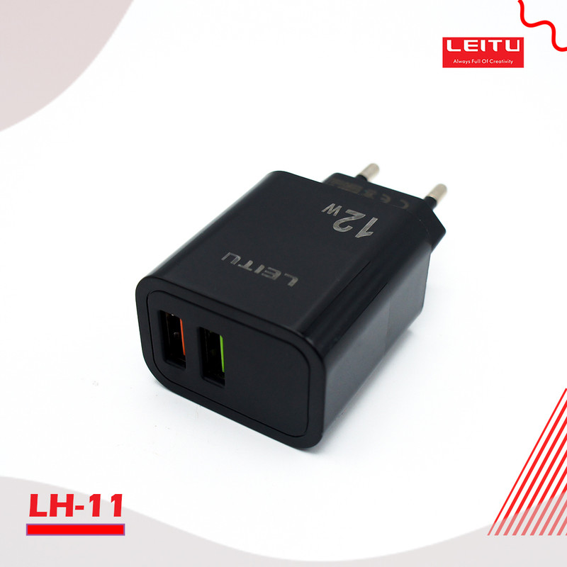 شارژر دیواری لیتو مدل LH - 11 به همراه کابل تبدیل لایتنینگ