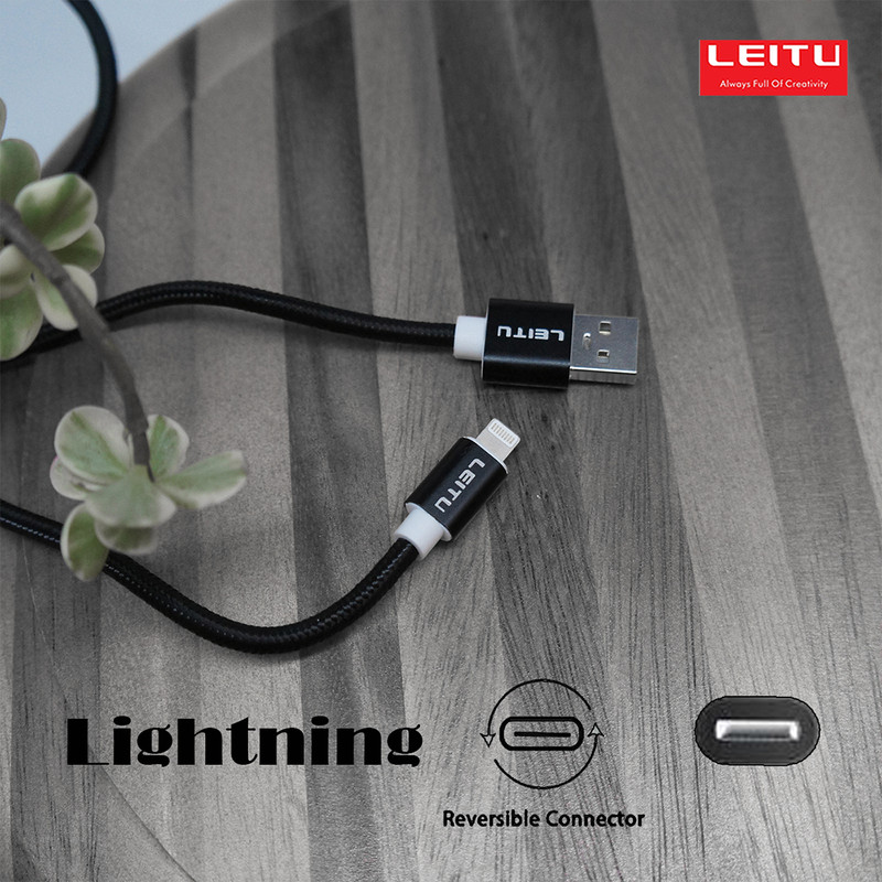 شارژر دیواری لیتو مدل LH - 11 به همراه کابل تبدیل لایتنینگ