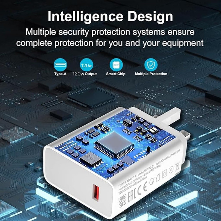شارژر دیواری 120 وات نیبیوا مدل xiaomi 120w 2