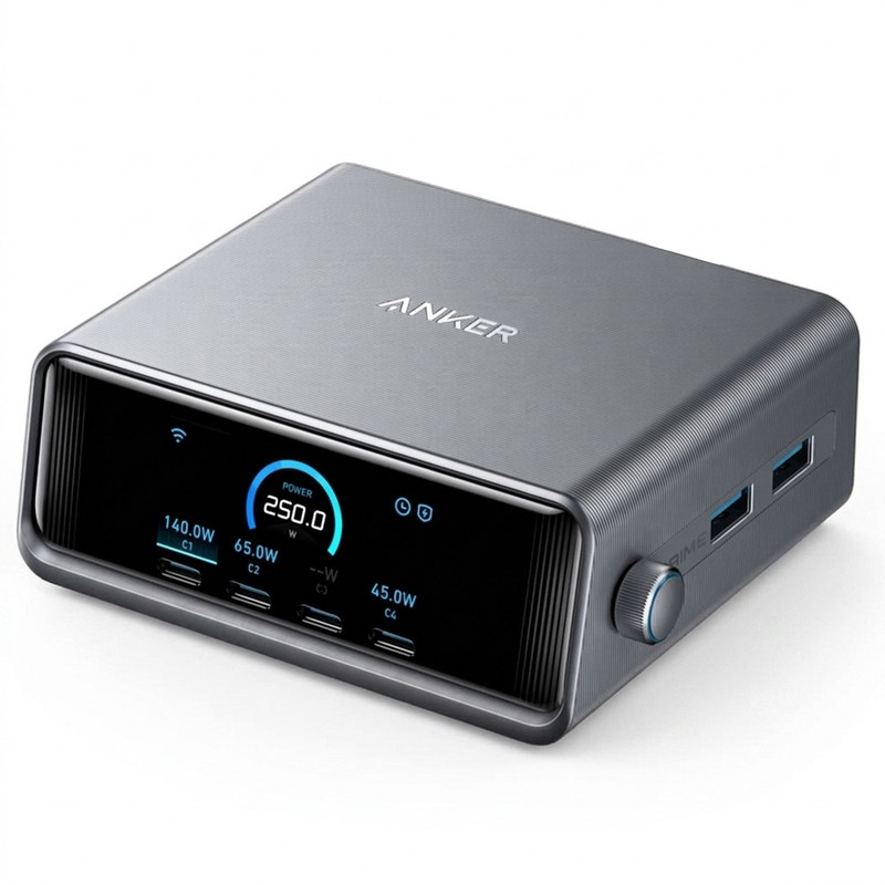 شارژر رومیزی 250 وات 6 پورت انکر مدل Prime Charger A2345