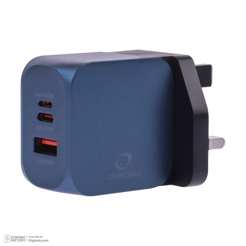 شارژر دیواری 33 وات 3 پورت چیترون مدل C5 Gan به همراه کابل USB-C