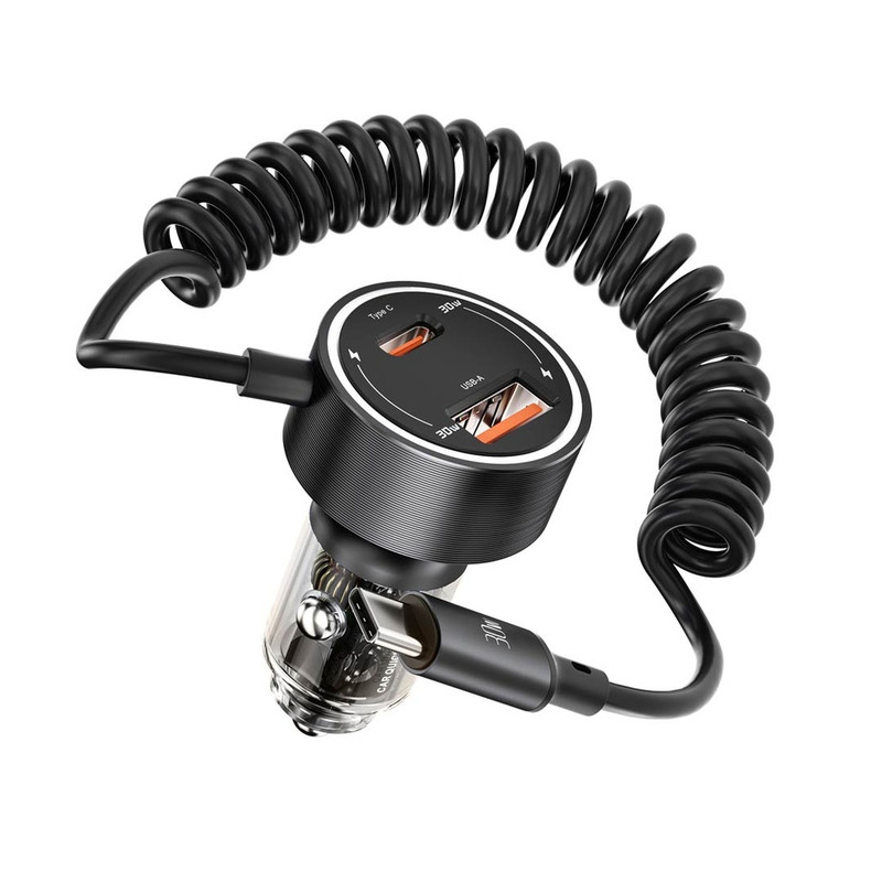 شارژر فندکی 60 وات 2 پورت پرودو مدل PD-60CXC