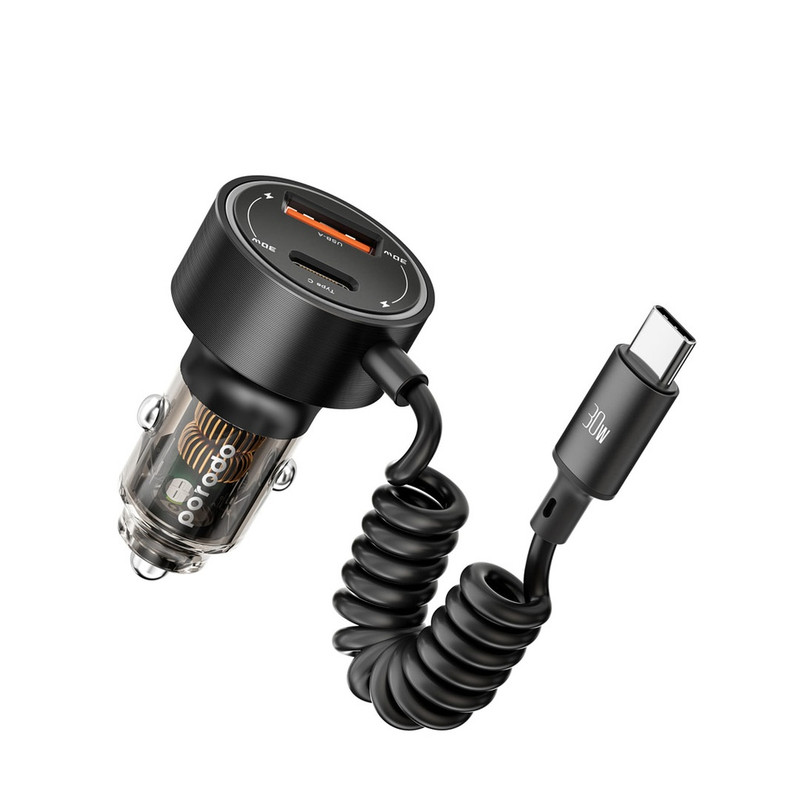 شارژر فندکی 60 وات 2 پورت پرودو مدل PD-60CXC
