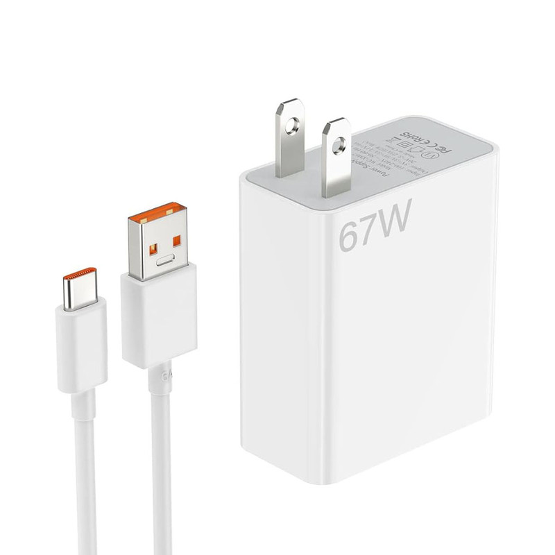 شارژر دیواری 67 وات مدل poco x4 pro به همراه کابل تبدیل USB-C