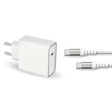 شارژر دیواری فورس مدل FPLICS65WGANCBLCCW به همراه کابل تبدیل USB-C