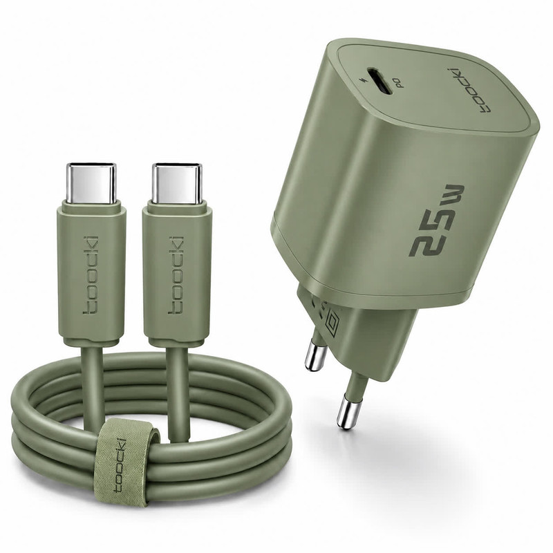 شارژر دیواری ۲۵ وات توکی مدل M12 به همراه کابل USB-C