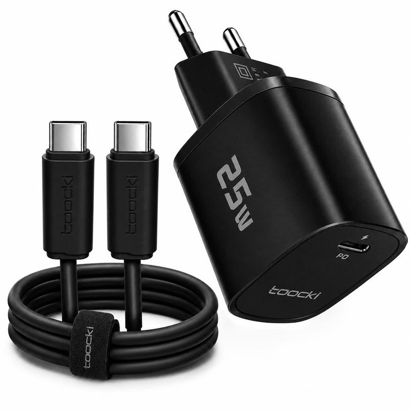 شارژر دیواری ۲۵ وات توکی مدل Galaxy-A16 با کابل USB-C