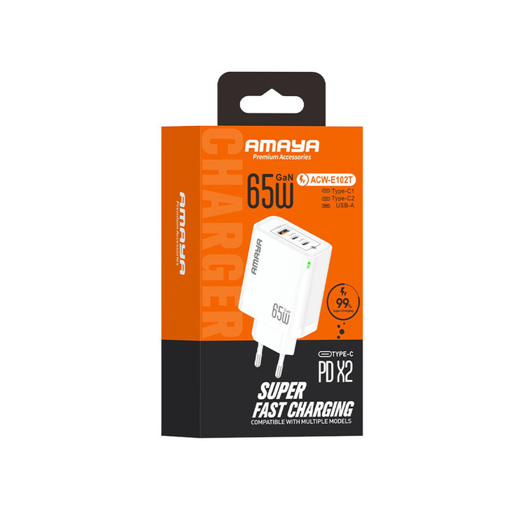 آداپتور شارژر 65 وات آمایا مدل ACW-E102T