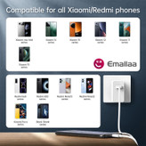 شارژر دیواری 120 وات ایمالا مدل Pro Plus به همراه کابل USB-A به USB-C