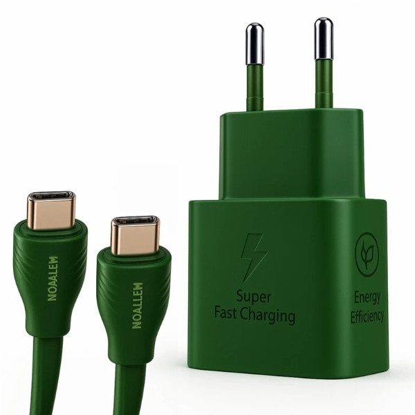 شارژر دیواری 25 وات معلم نوین مدل A26 به همراه کابل USB-C به طول 1 متر