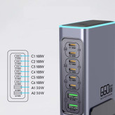 شارژ رومیزی فکسیت 660 وات 8 پورت مدل WLX-FBL 660W