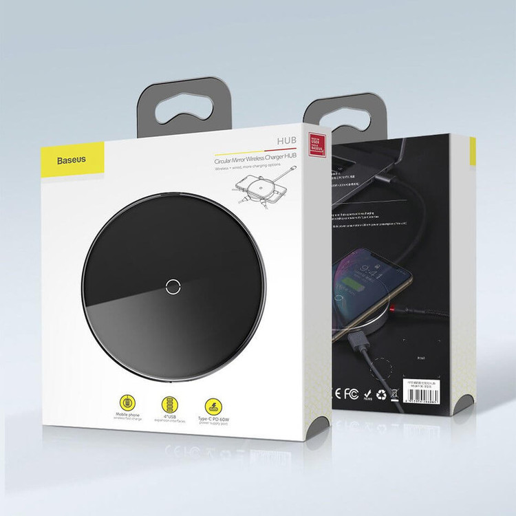 شارژر بی سیم باسئوس مدل WXJMY-0G