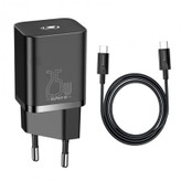 شارژر دیواری باسئوس مدل Super SI tzccsup-l01 به همراه کابل USB-C