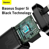 شارژر دیواری باسئوس مدل Super SI tzccsup-l01 به همراه کابل USB-C