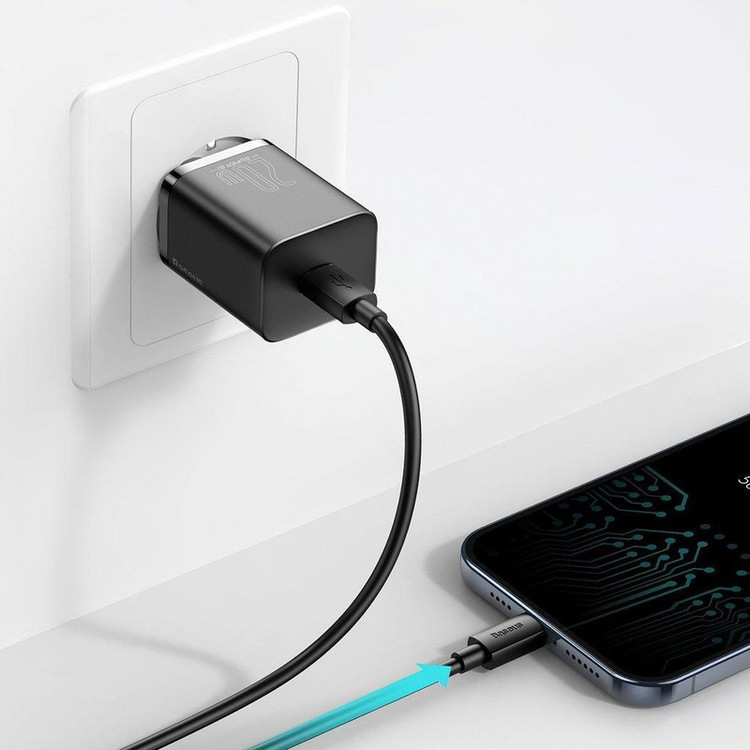 شارژر دیواری باسئوس مدل Super SI tzccsup-l01 به همراه کابل USB-C