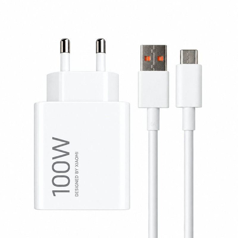 شارژر دیواری 100 وات مدل NOTE 15 PRO PLUS به همراه کابل تبدیل USB-A به USB-C