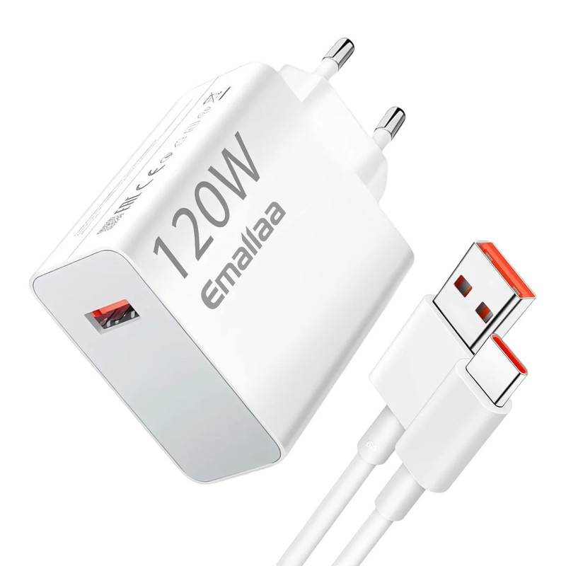 شارژر دیواری 120 وات ایمالا مدل Note 14 Pro Plus به همراه کابل USB-A به USB-C