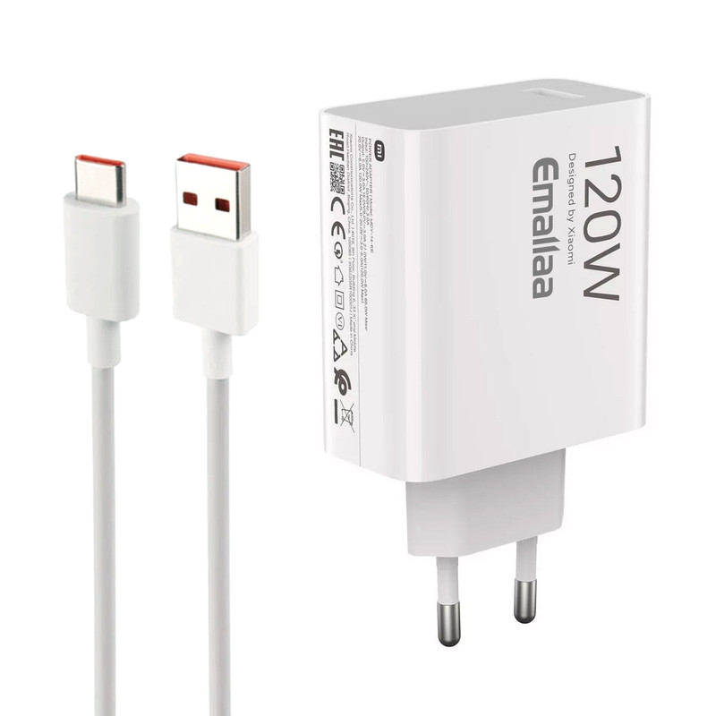 شارژر دیواری 120 وات ایمالا مدل Note 14 Pro Plus به همراه کابل USB-A به USB-C