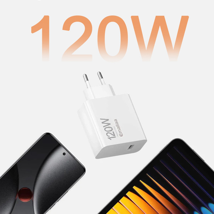 شارژر دیواری 120 وات ایمالا مدل Note 14 Pro Plus به همراه کابل USB-A به USB-C