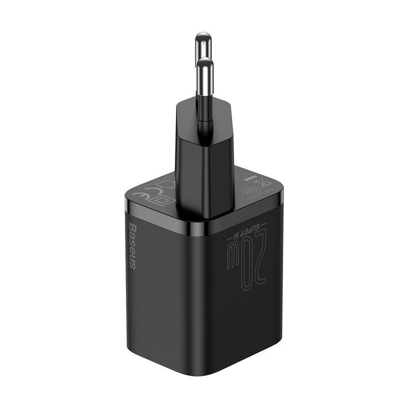 شارژر دیواری باسئوس مدل TZCCSUP-20W به همراه کابل تبدیل لایتنینگ