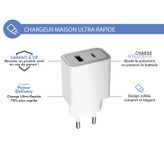 شارژر دیواری فورس مدل FPLICS2AC37WPDW