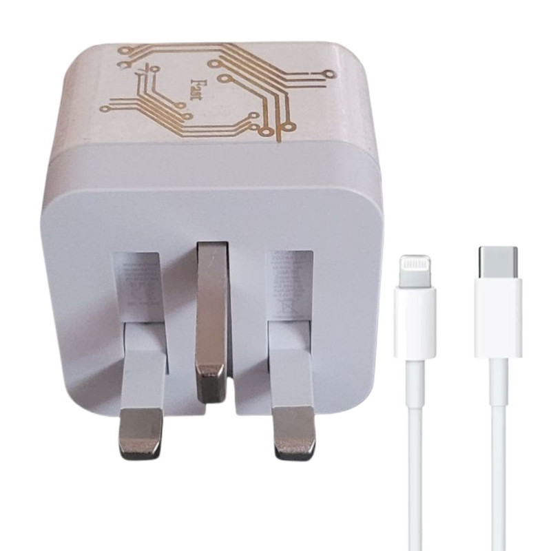 شارژر دیواری 35 وات مدل iph45 به همراه کابل USB-C به لایتنینگ