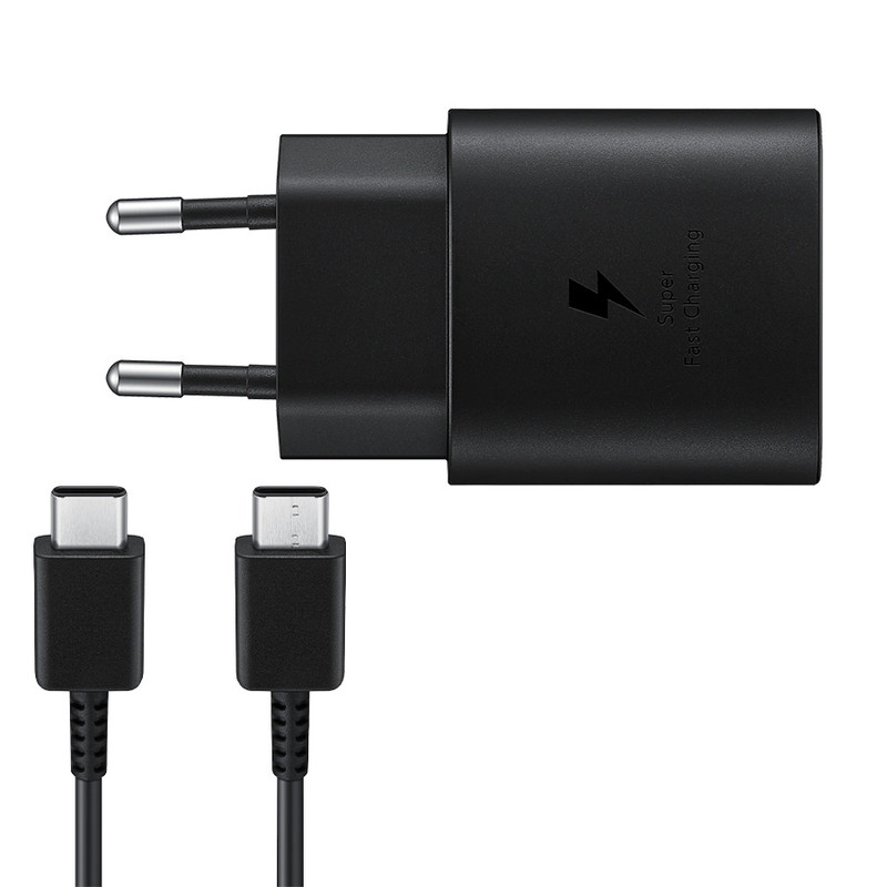 شارژر دیواری 25 وات اس ال وای مدل GALAXY A54 SUPER FAST به همراه کابل تبدیل USB-C