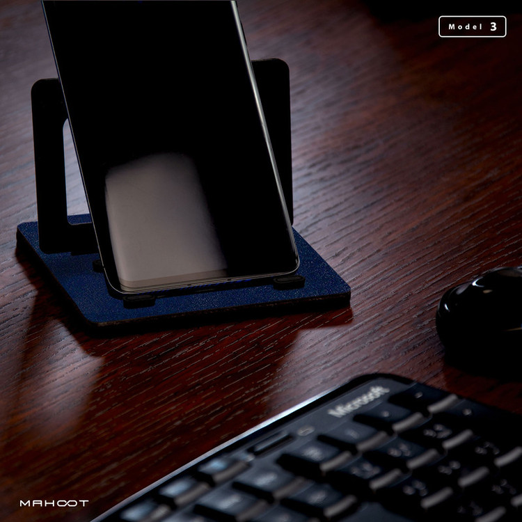 نگهدارنده گوشی موبایل ماهوت مدل MODEL 3_Deep-Blue-Leather