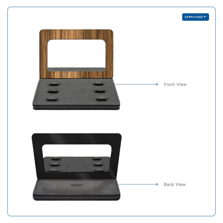 نگهدارنده گوشی موبایل ماهوت مدل MODEL 3_Light Walnut Wood