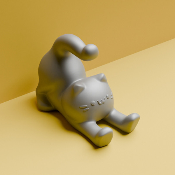 پایه نگهدارنده گوشی موبایل و تبلت مدل گربه خوابیده