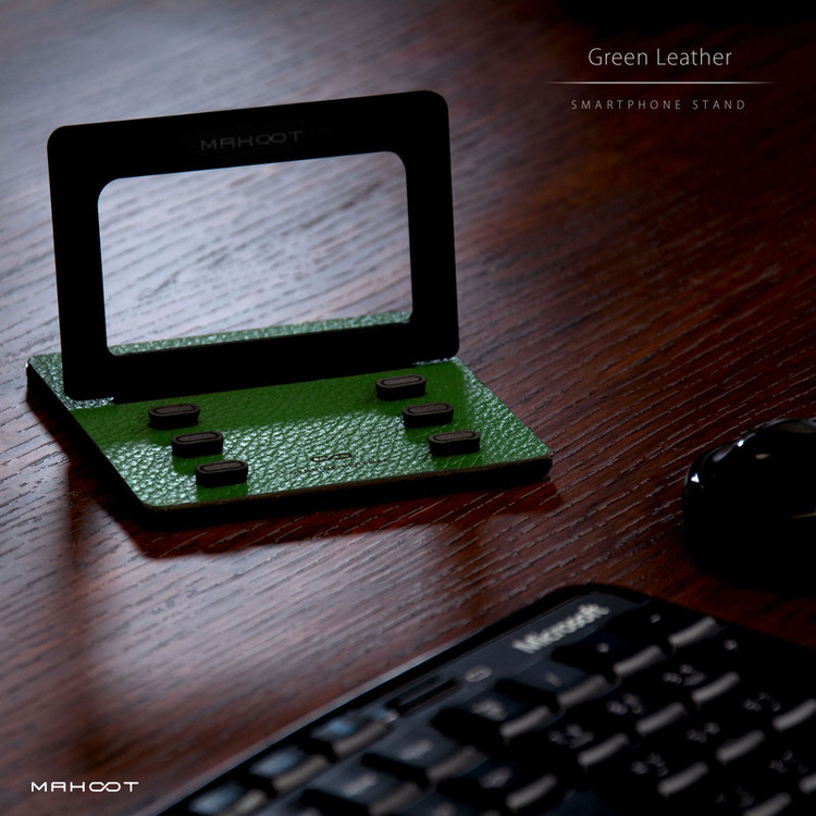 نگهدارنده گوشی موبایل ماهوت مدل MODEL 3_Green-Leather