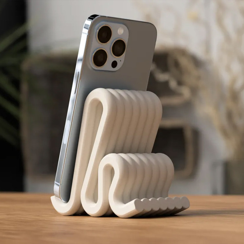 پایه نگهدارنده گوشی موبایل و تبلت سفید مدل Snake