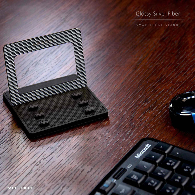 نگهدارنده گوشی موبایل ماهوت مدل MODEL 3_Glossy-Silver-Fiber