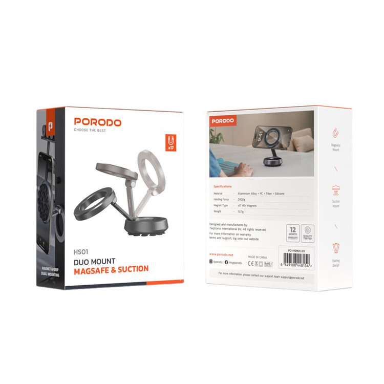 نگهدارنده گوشی موبایل پرودو مدل HS01 DUO Mount Magsafe & Suction