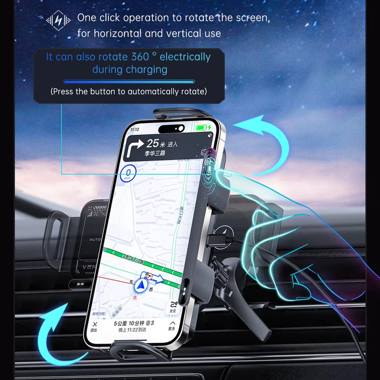 پایه نگهدارنده و شارژر بی سیم گوشی موبایل توزو مدل Nexon X01